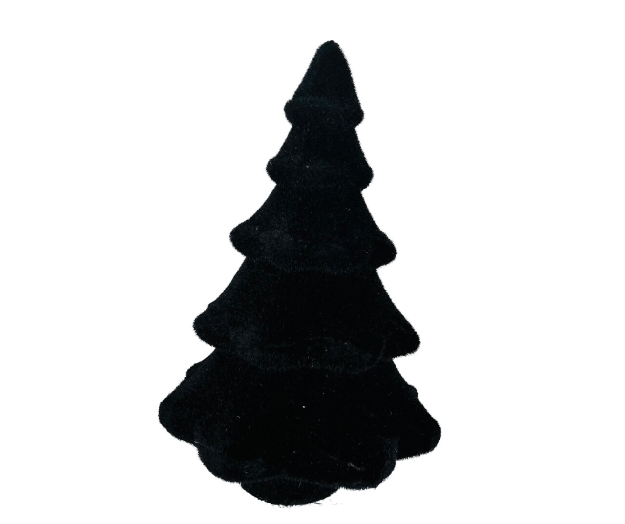 14x9" Flocked Colored Christmas Tree Decor in Red, Green, White, Black - Enhance Your Festive Home Atmosphere-XT859298